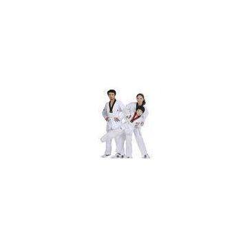 Fashion White Taekwondo Uniform 160CM - 210CM SGS Certificated