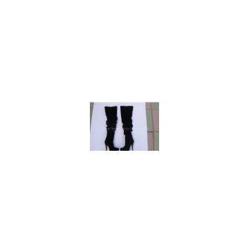 CL Over Knee Boots in Black Suede