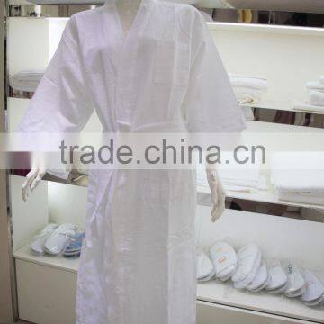 100% cotton kimono waffle bathrobe