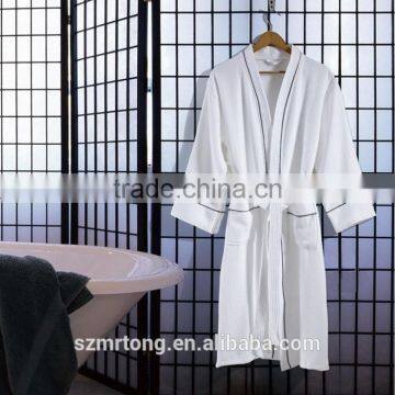 Wholesale Unisex Cheap White Cotton Waffle Spa robes