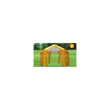 Waterproof Yellow PVC Inflatable Tent / Inflatable Umbrella Tent For Promotion Party