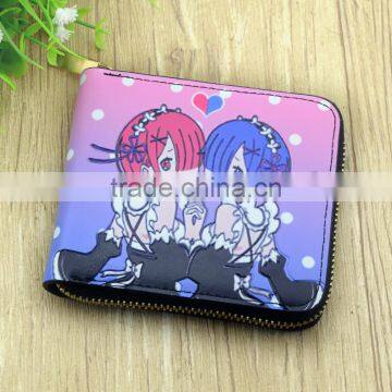 Zero Kara Hajimeru Isekai Seikatsu Zipper Folding Purse Anime Wallet