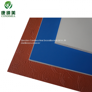 Contempory PVC film cladding decorative board for hotel lobby