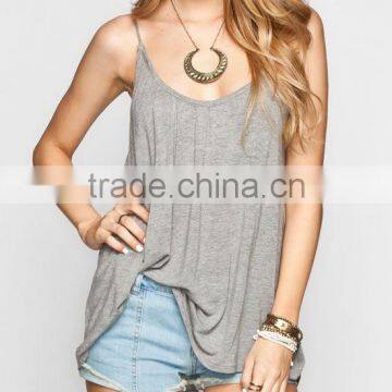 Wholesale Sleeveless Sexy Spaghetti Strap Backless Solid Color Tank Top Blouse Ladies Plus Size Tops photo-3