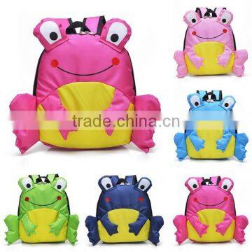 lovely cartoon frog children school bag