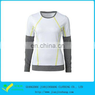 Design High Quality Three Needle Five Threads Long Sleeve Climbing T Shirts