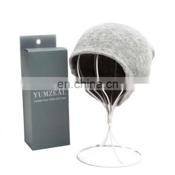 Wholesale Grey Men's Knit Slouch Beanie photo-4