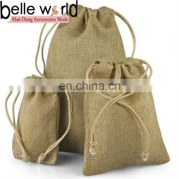 Custom Recyclable burlap Drawstring bags