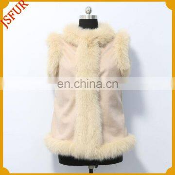 Winter Women Stylish Vest With Fox Fur Fall Waistcoat