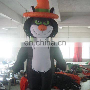 carnival party inflatable black cat models for Halloween decoration