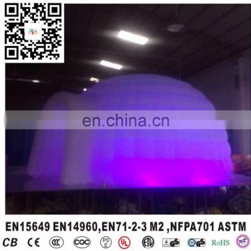 DIA 5M Inflatable Igloo with led inflatable tent lighting dome tent for party