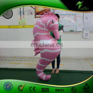 Customized New Products Inflatable Sea Horse for Parade, LED Decoration PVC Sea Horse Balloon