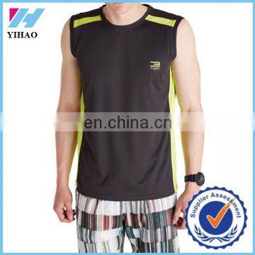 Dongguan Yihao Men Clothing Sleeveless Shirts Tank Top Men Fitness Shirt Mens Singlet Sport Vest,top Selling Products