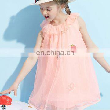 T-GD029 Short Style Of Length A Line Girls 100% Polyester Material Dress