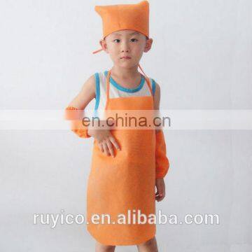 cheap wholesale disposable nonwoven kids apron / children drawing apron