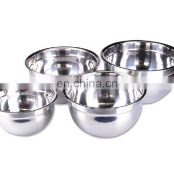 stainless steel salad bowl / mixing bowl 4 pcs set