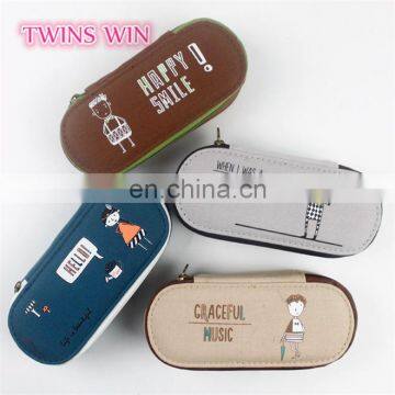 Malaysia newest High Quality custom colored folding canvas reading glasses with case tube