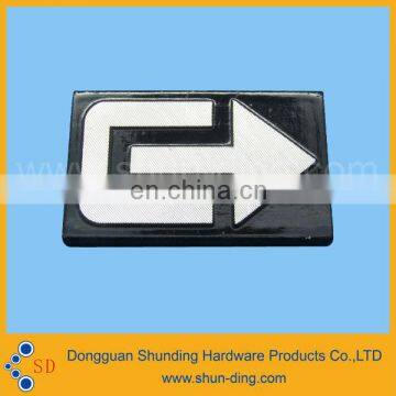 Embossment pattern company name steel scutcheon