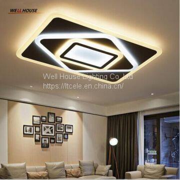 Modern LED Chandelier Lights Lamp 24w-160w Dinning Room/bedroom Acrylic+Metal Dimmable Pandent Hanging Chandelier photo-4