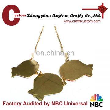 Custom Clothing Accessory 3D Seashell Metal Pendant Necklace photo-3