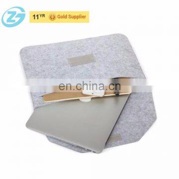 Cheap Customized Printing Logo Grey Lightweight Felt Laptop Bag Two Laptops photo-4