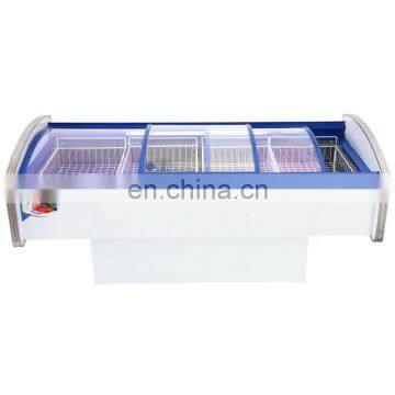 Large Capacity Seafood Fresh Horizontal Display Freezer