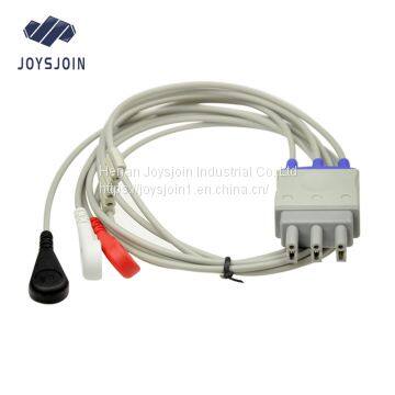 HP ECG 3 lead 6pin wires set,AA Style,Grabber/Clip,IEC,CE Mark