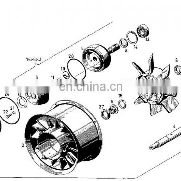 Aftermarket Deutz FL413 cooling blower 02144899