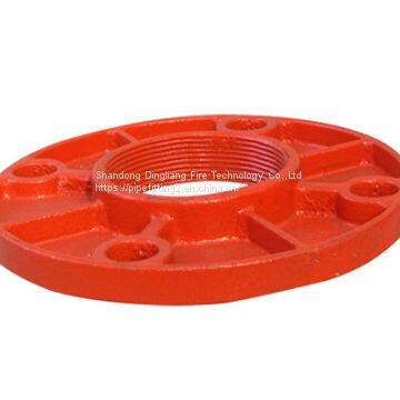 ductile iron pipe fittings threaded flange