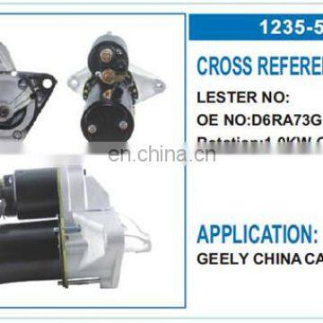 12v Starter Motor for GEELY CHINA CAR OEM D6RA73G