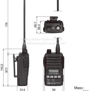 JRC JHS-431 MARINE UHF TRANSCEIVER photo-3