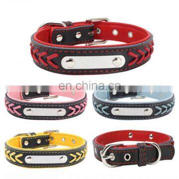Stainless Steel Iron Pet Woven Collar Leather Leash Training Dog Rope Pet Neck Chain Pet Supplies photo-5