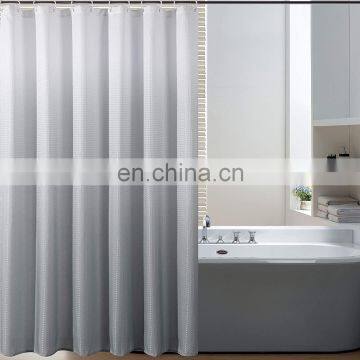 Ombra Color Printing Shower Curtain Thickened Polyester With 12 Hooks