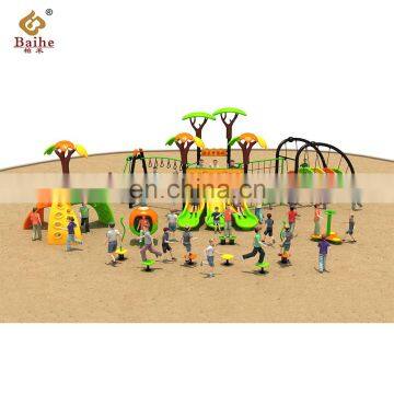 Children paradise large outdoor playground equipment slide outdoor games for children