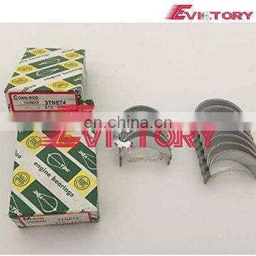 Excavator 3TN74E 3D74E 3TNE74 Engine Bearing Main Crankshaft Connecting Rod Bearing