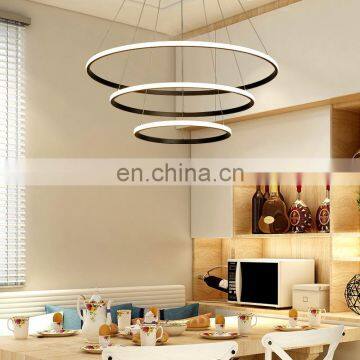 Dining room lamp Nordic modern minimalist led living room dining chandelier warm and creative atmosphere round home