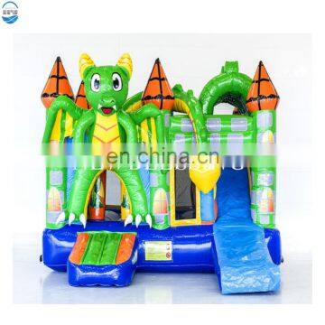 Factory Inflatable PVC Tarpaulin 5,4 x 5,0 x 3,6 m Dragon Paradise Combo Bouncer Jumper House for Kids