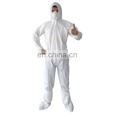 EN14126 disposable safety overalls Type 5 6 waterproof Chemical industry PPE suite