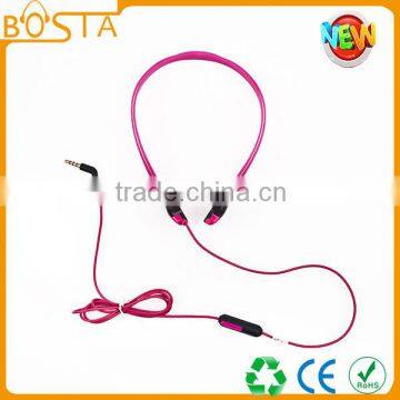 Fashion stylish best quality cheap stereo sports in-ear headphone