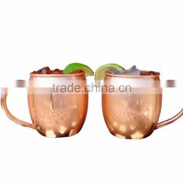 Non Hammered Copper Mug, 16 Oz Smooth Plain Copper Moscow Mule Mug photo-4