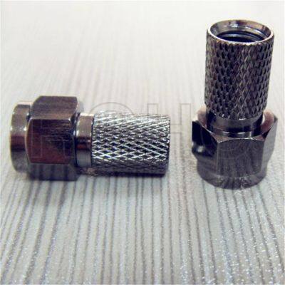 Straight RG6 Compression RF Coaxial F Connectors for Coaxial Cable