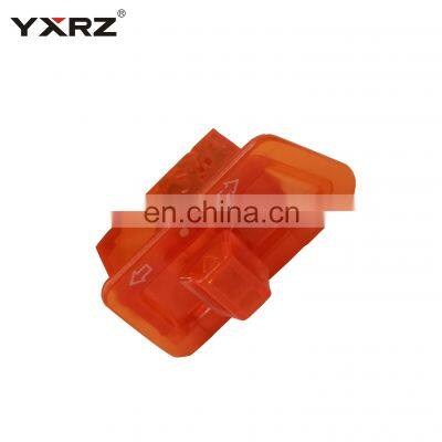 New Style Orange Color ABS Handlebar Alert Light Push Button Switches Modified Motorcycle Turn Signal Switch photo-3