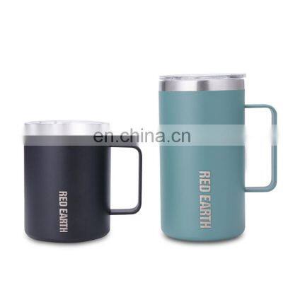 Classic custom double wall vacumm 18oz coffee mug with lid