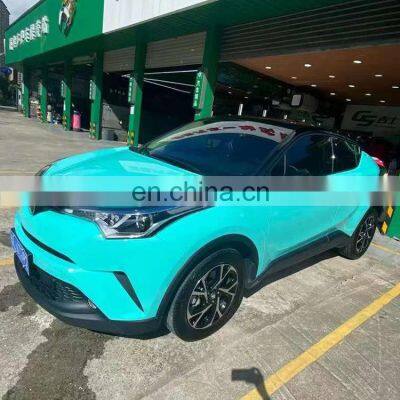 Crystal Tiffany Blue Car Vinyl Wrap Air Self-adhesive Decoration Roll Film Vehicle Auto Stickers