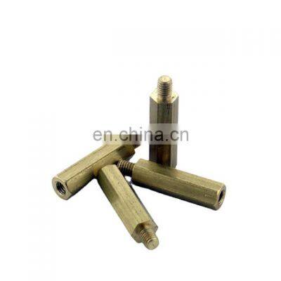 brass male and female hex standoff screw with internal thread