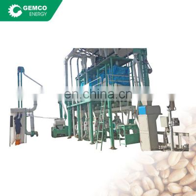 maize flour and grits milling flour mill machine double deck