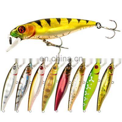 85mm 9g Hot Sale Wholesale  Freshwater Fish Biat New Design Colorful Hard Minnow