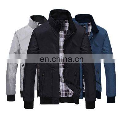 Men's casual jacket outdoor sports windbreaker men's bomber standing collar business jacket wholesale