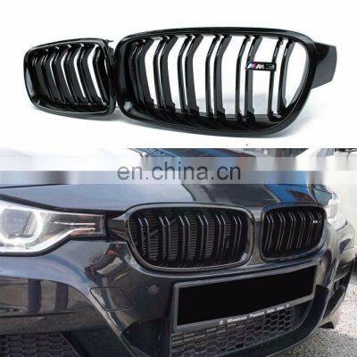 Auto Accessories Car Parts Front Grills Parallel Bars Glossy Black Front Grilles For BMW 3 Series F30 2012-15 photo-4