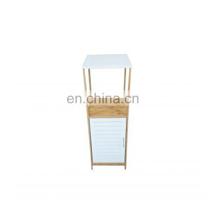 Bamboo Bathroom Storage Multi-function Independent Corner Storage Rack Cabinet Box bamboo organizer